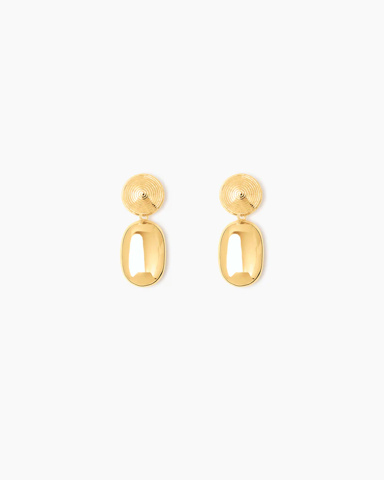The Carla Earrings Gold Øredobber